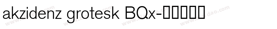 akzidenz grotesk BQx字体转换